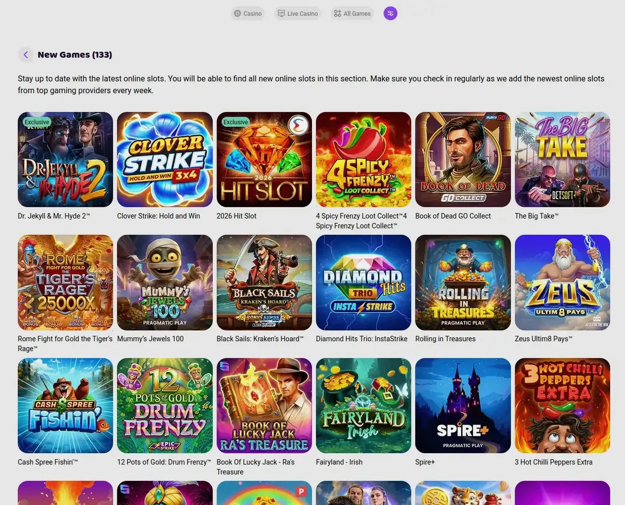 Deloro Casino Schnellanmeldung Oberfläche